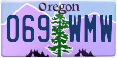 OR license plate 069WMW