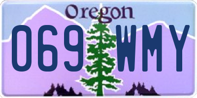 OR license plate 069WMY