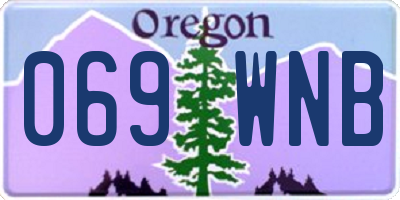 OR license plate 069WNB