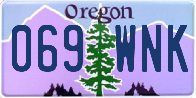 OR license plate 069WNK