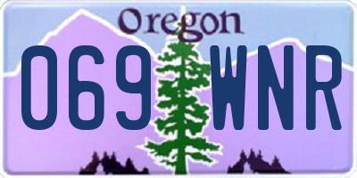 OR license plate 069WNR