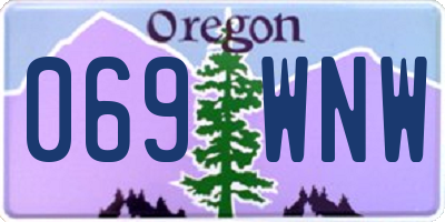 OR license plate 069WNW
