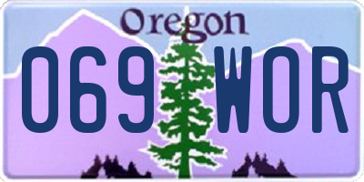 OR license plate 069WOR