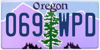 OR license plate 069WPD