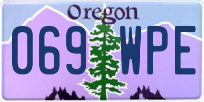 OR license plate 069WPE