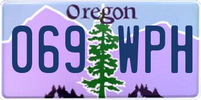OR license plate 069WPH