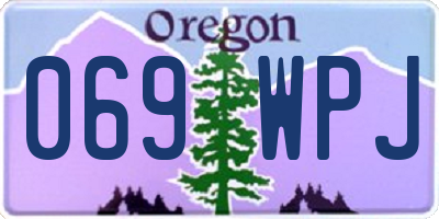 OR license plate 069WPJ