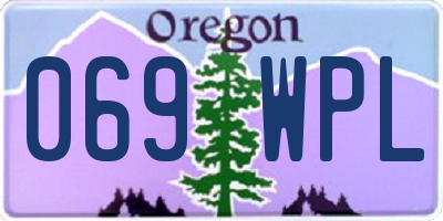 OR license plate 069WPL