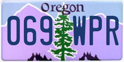 OR license plate 069WPR