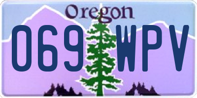 OR license plate 069WPV
