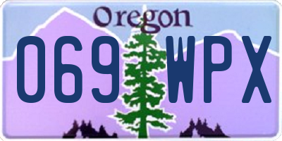 OR license plate 069WPX