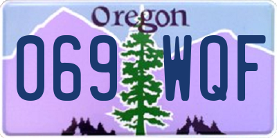 OR license plate 069WQF