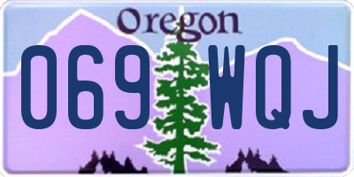 OR license plate 069WQJ