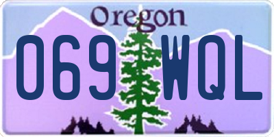 OR license plate 069WQL