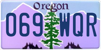 OR license plate 069WQR