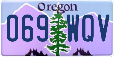 OR license plate 069WQV