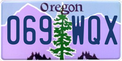 OR license plate 069WQX