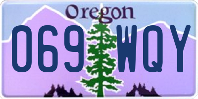 OR license plate 069WQY