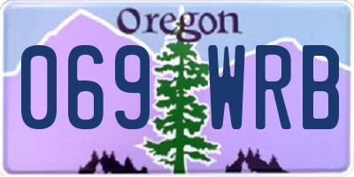 OR license plate 069WRB