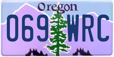 OR license plate 069WRC