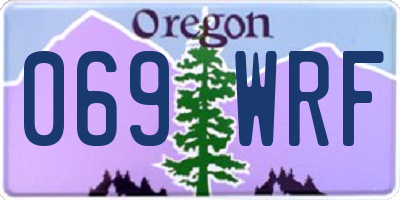 OR license plate 069WRF