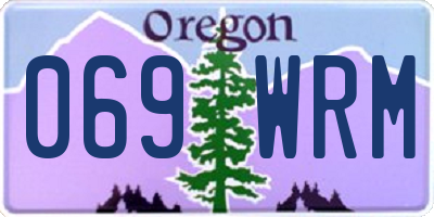 OR license plate 069WRM