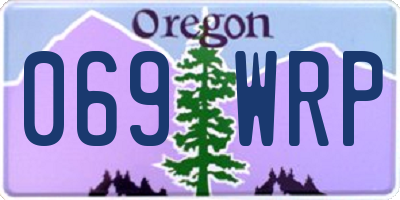 OR license plate 069WRP