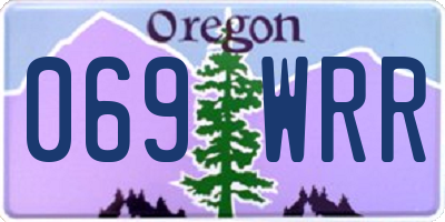 OR license plate 069WRR