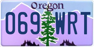 OR license plate 069WRT