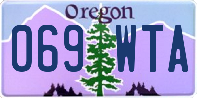 OR license plate 069WTA