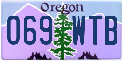 OR license plate 069WTB