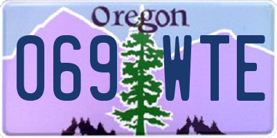 OR license plate 069WTE