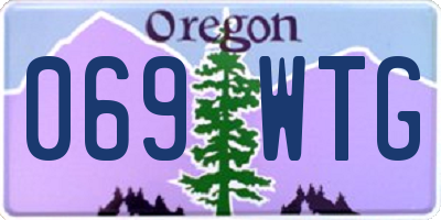 OR license plate 069WTG