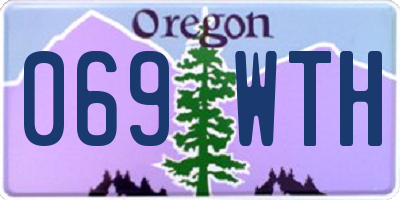 OR license plate 069WTH