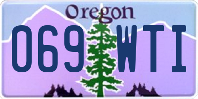 OR license plate 069WTI