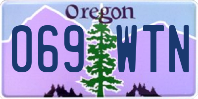 OR license plate 069WTN