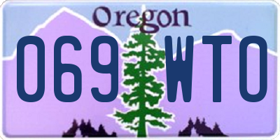 OR license plate 069WTO