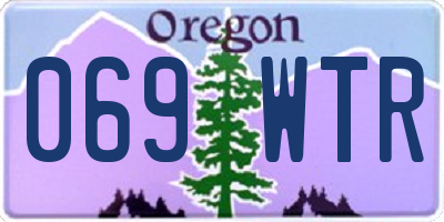 OR license plate 069WTR