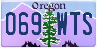 OR license plate 069WTS