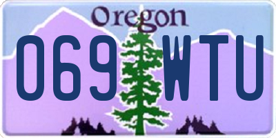 OR license plate 069WTU