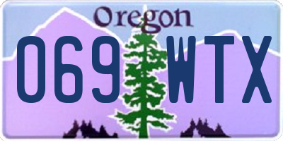 OR license plate 069WTX
