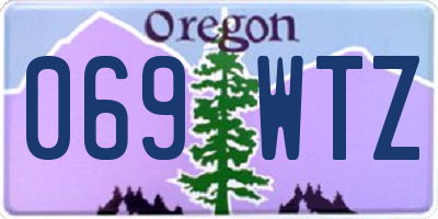 OR license plate 069WTZ