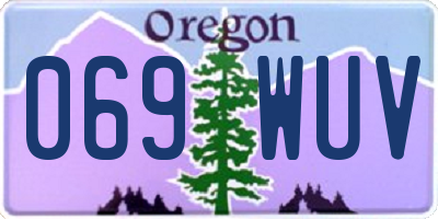 OR license plate 069WUV