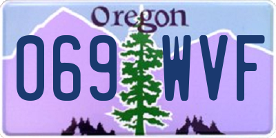 OR license plate 069WVF