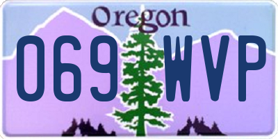 OR license plate 069WVP