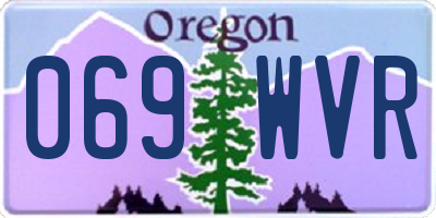 OR license plate 069WVR