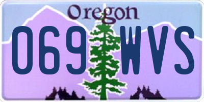 OR license plate 069WVS