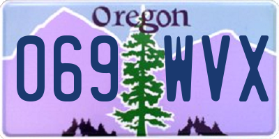 OR license plate 069WVX