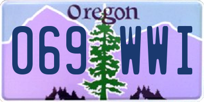 OR license plate 069WWI