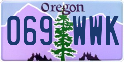 OR license plate 069WWK